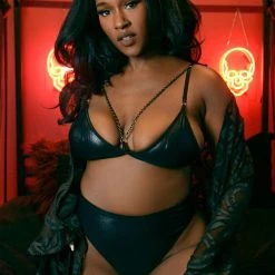 The Pretty Cult Heavy Metal Lover Chain Cross Bralette