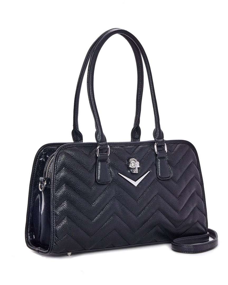 Lux De Ville Hellraiser Tote Black And Midnight Sparkle 4 Lux De Ville Hellraiser Tote Black And Midnight Sparkle