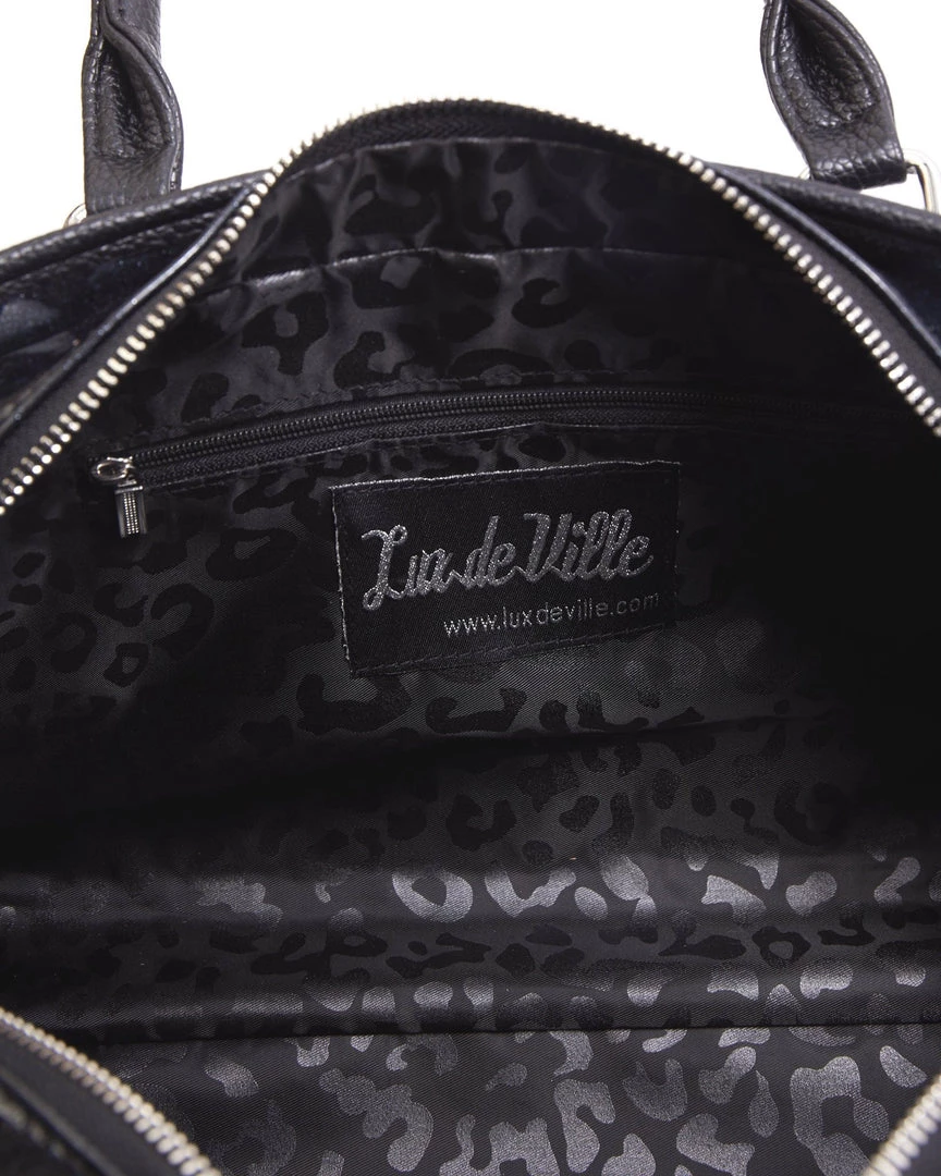 Lux De Ville Hellraiser Tote Black And Midnight Sparkle 6 Lux De Ville Hellraiser Tote Black And Midnight Sparkle