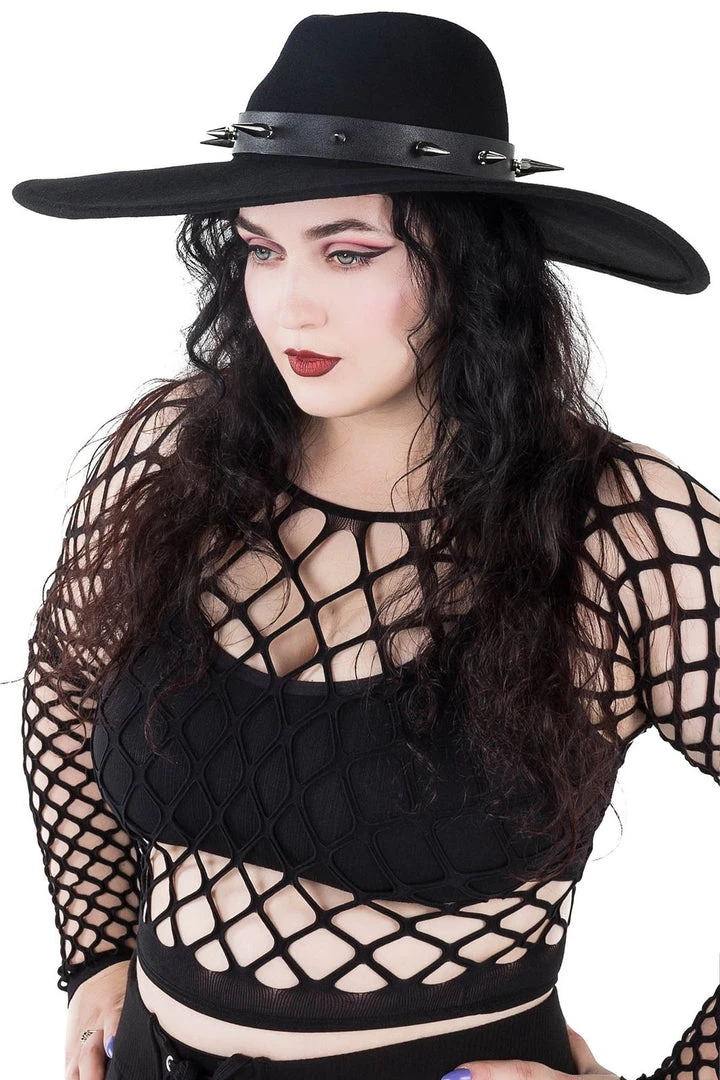 Killstar Nightshade Brim Hat Men's Stuff 3 Killstar Nightshade Brim Hat Men's Stuff