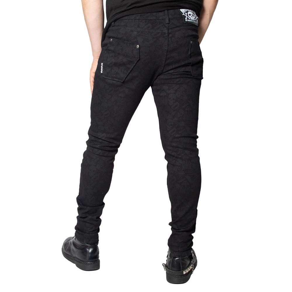 Kreepsville666 Death Repeat Black Skinny Jeans Men's Stuff 5 Kreepsville666 Death Repeat Black Skinny Jeans Men's Stuff