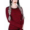 Killstar Jett Long Sleeve Top - Blood Women's Stuff 2 Killstar Jett Long Sleeve Top - Blood Women's Stuff