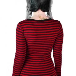 Killstar Jett Long Sleeve Top - Blood Women's Stuff