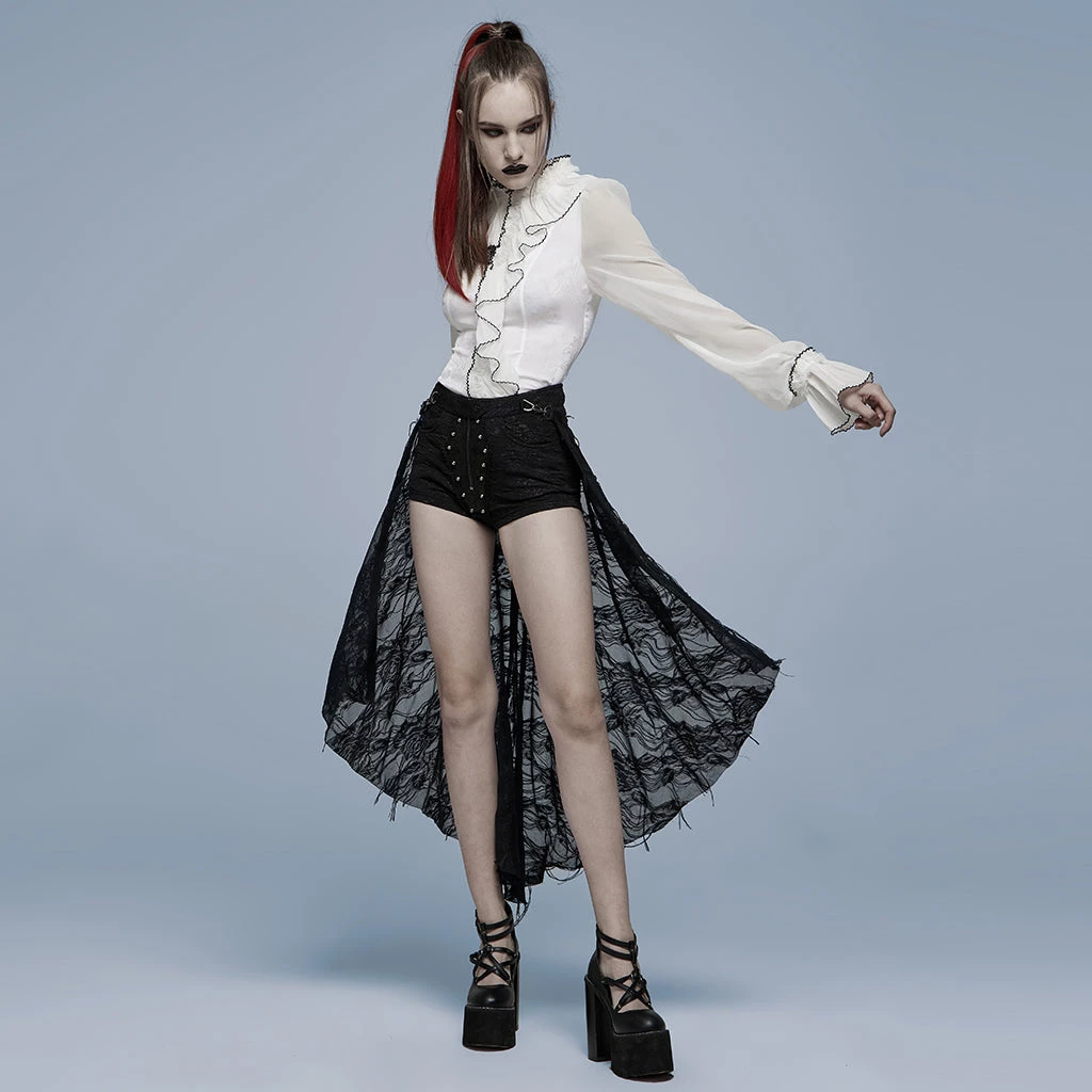 Punk Rave Gothic Coffin Shorts 6 Punk Rave Gothic Coffin Shorts