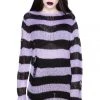 Killstar Lavender Mist Knit Sweater 2 Killstar Lavender Mist Knit Sweater