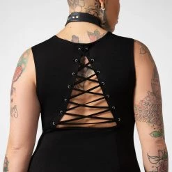 Killstar Women's Stuff Lawless Lace-Up Dress