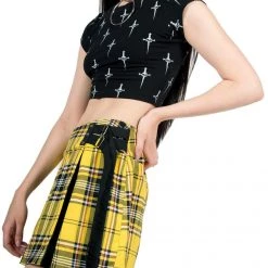 Lip Service Dagger Print Baby Tee Women's Stuff 13 Lip Service Dagger Print Baby Tee Women's Stuff