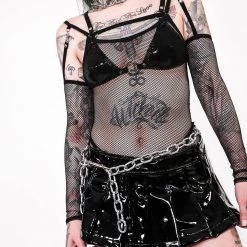 Lip Service Women's Stuff Vinyl Pleated Micro Mini Skirt 13 Lip Service Women's Stuff Vinyl Pleated Micro Mini Skirt