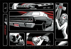 Poster Pop Almera Death Ride Sticker 3 Poster Pop Almera Death Ride Sticker