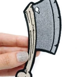 Project Pinup Meat Cleaver Iron On Embroidered Patch Gift Ideas