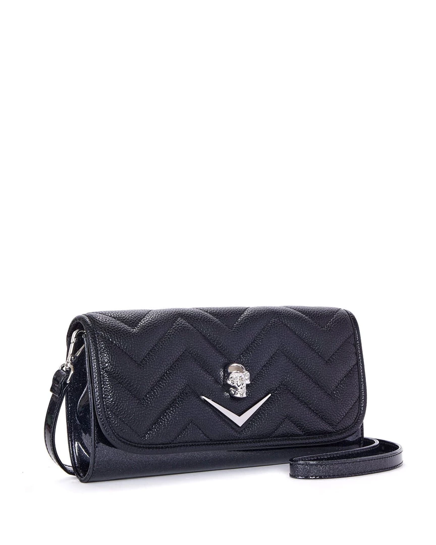 Lux De Ville Mini Hellraiser Tote Black And Midnight Sparkle Bags & Backpacks 3 Lux De Ville Mini Hellraiser Tote Black And Midnight Sparkle Bags & Backpacks