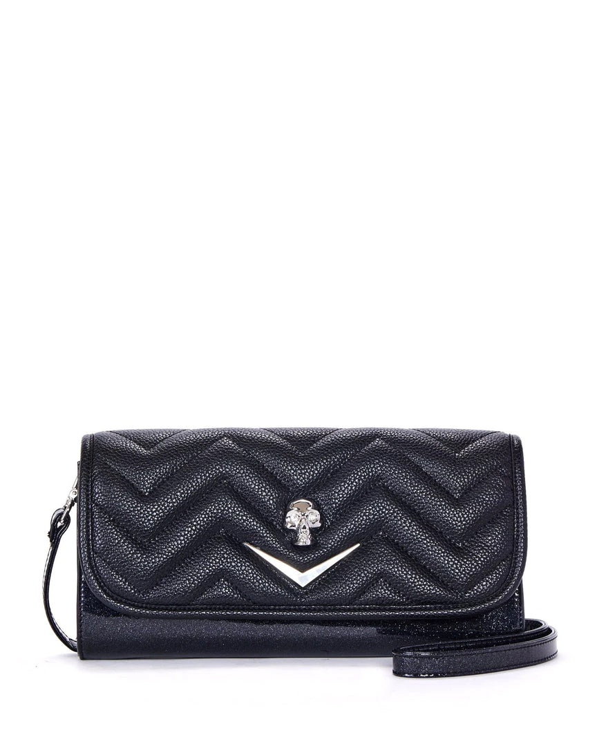 Lux De Ville Mini Hellraiser Tote Black And Midnight Sparkle Bags & Backpacks 4 Lux De Ville Mini Hellraiser Tote Black And Midnight Sparkle Bags & Backpacks