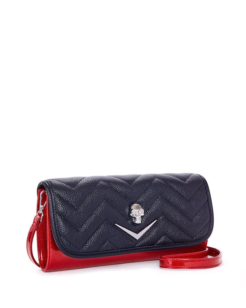 Lux De Ville Mini Hellraiser Tote Black And Red Venom Sparkle 3 Lux De Ville Mini Hellraiser Tote Black And Red Venom Sparkle