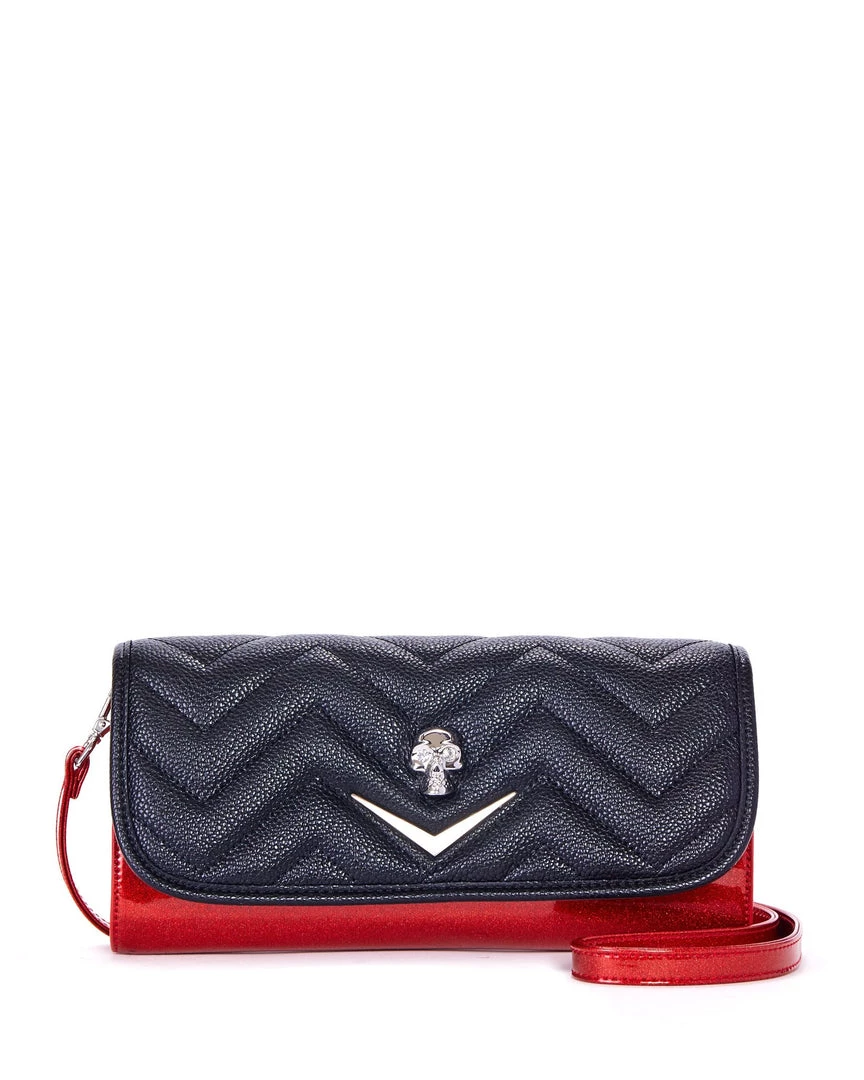 Lux De Ville Mini Hellraiser Tote Black And Red Venom Sparkle 4 Lux De Ville Mini Hellraiser Tote Black And Red Venom Sparkle