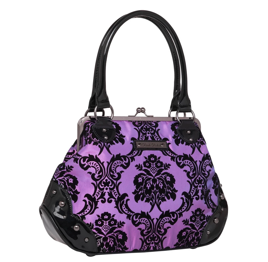 Rock Rebel Mistress Kisslock Bag In Purple Bags & Backpacks 3 Rock Rebel Mistress Kisslock Bag In Purple Bags & Backpacks