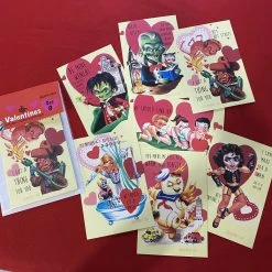 One Man Riet Other Horror Valentine Cards - Set 9