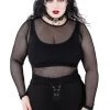 Killstar Overkill Fishnet Top - Black Women's Stuff 2 Killstar Overkill Fishnet Top - Black Women's Stuff