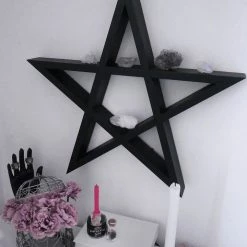 Killstar Pentagram Display Shelf [B] Housewares
