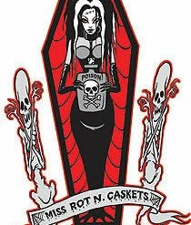 Poster Pop Pigors Rot N Caskets Sticker