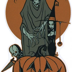 Poster Pop Pigors Halloween Moon Sticker Gift Ideas