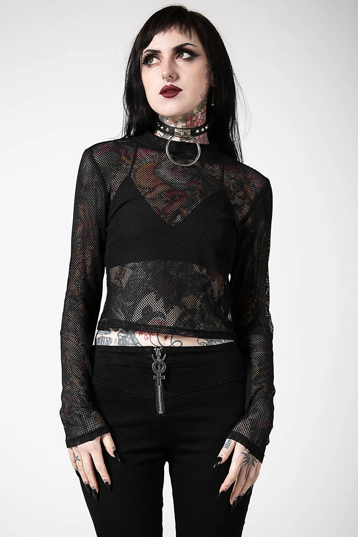 Killstar Planetary Party Mesh Top Women's Stuff 3 Killstar Planetary Party Mesh Top Women's Stuff