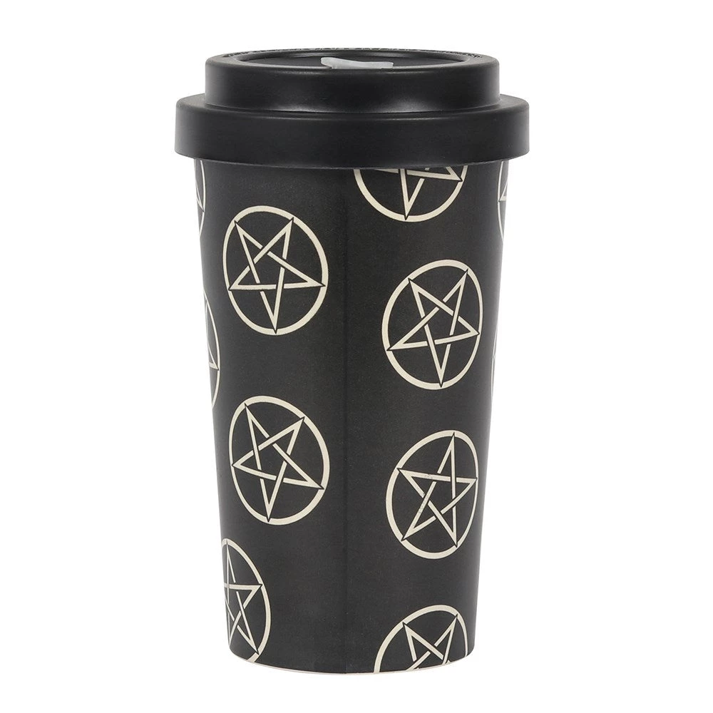 Gothic Gifts Pentagram Bamboo Eco Travel Mug Gift Ideas 4 Gothic Gifts Pentagram Bamboo Eco Travel Mug Gift Ideas
