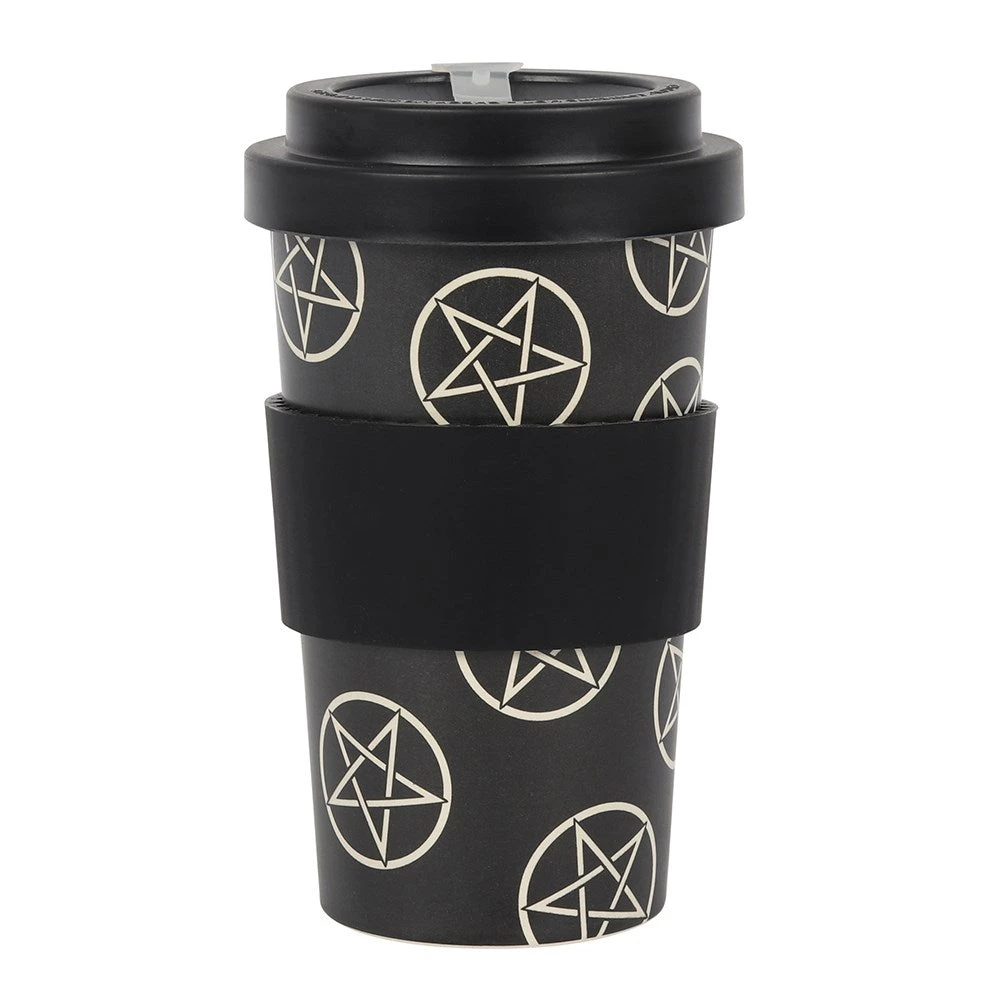 Gothic Gifts Pentagram Bamboo Eco Travel Mug Gift Ideas 5 Gothic Gifts Pentagram Bamboo Eco Travel Mug Gift Ideas