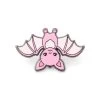LuxCups Creative Pink Bat Enamel Pin 1 LuxCups Creative Pink Bat Enamel Pin