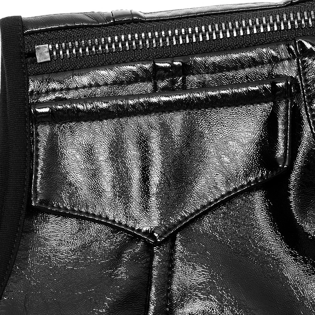 Punk Rave Women's Stuff Patent Leather Hollowed Out Dress 11 Punk Rave Women's Stuff Patent Leather Hollowed Out Dress