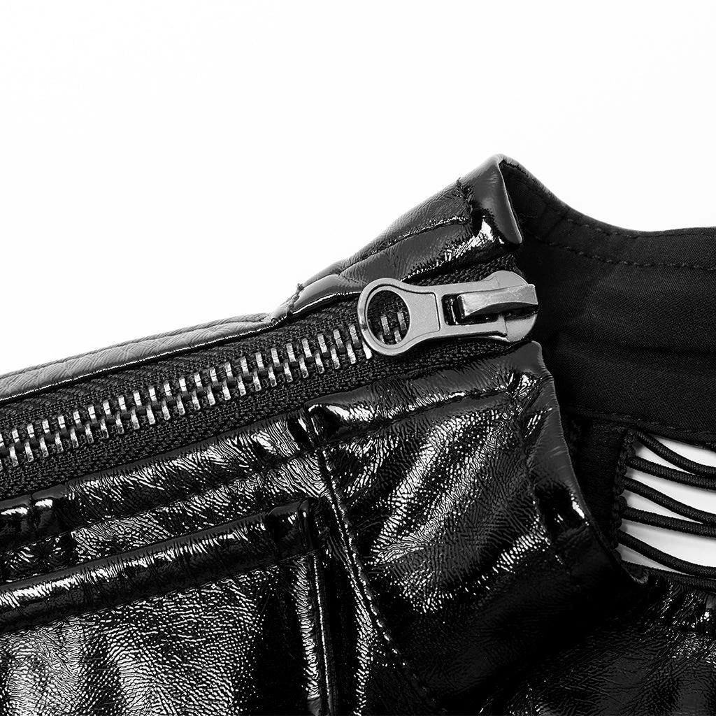 Punk Rave Women's Stuff Patent Leather Hollowed Out Dress 12 Punk Rave Women's Stuff Patent Leather Hollowed Out Dress