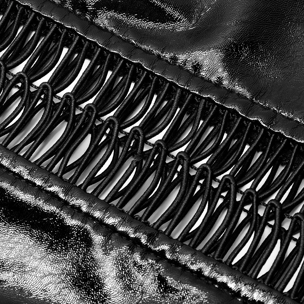 Punk Rave Women's Stuff Patent Leather Hollowed Out Dress 13 Punk Rave Women's Stuff Patent Leather Hollowed Out Dress