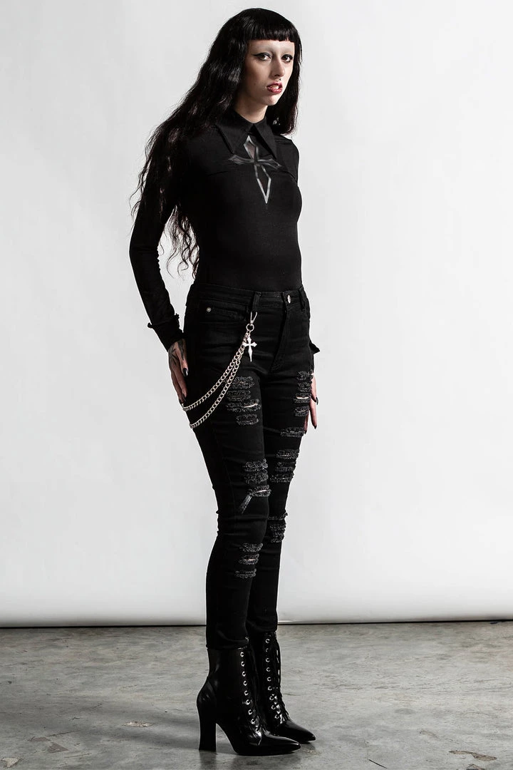 Killstar R.I.P. Slash Jeans 5 Killstar R.I.P. Slash Jeans