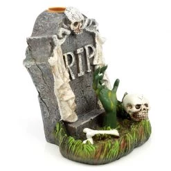 Gothic Gifts RIP Zombie Hand Tombstone Backflow Incense Burner Gift Ideas