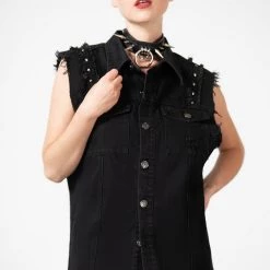 Killstar Ruse Denim Vest Men's Stuff
