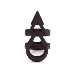 Rogue And Wolf Jewelry Rune Ring In Black