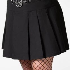 Killstar Women's Stuff Scary Pleated Skirt