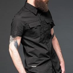 Queen Of Darkness Men's Stuff Shirt With Hidden Button Placket