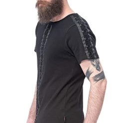 Queen Of Darkness Shirt With Rings On Front And Shoulders