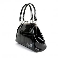 Sourpuss Shock Me Handbag - Black/Black Bags & Backpacks