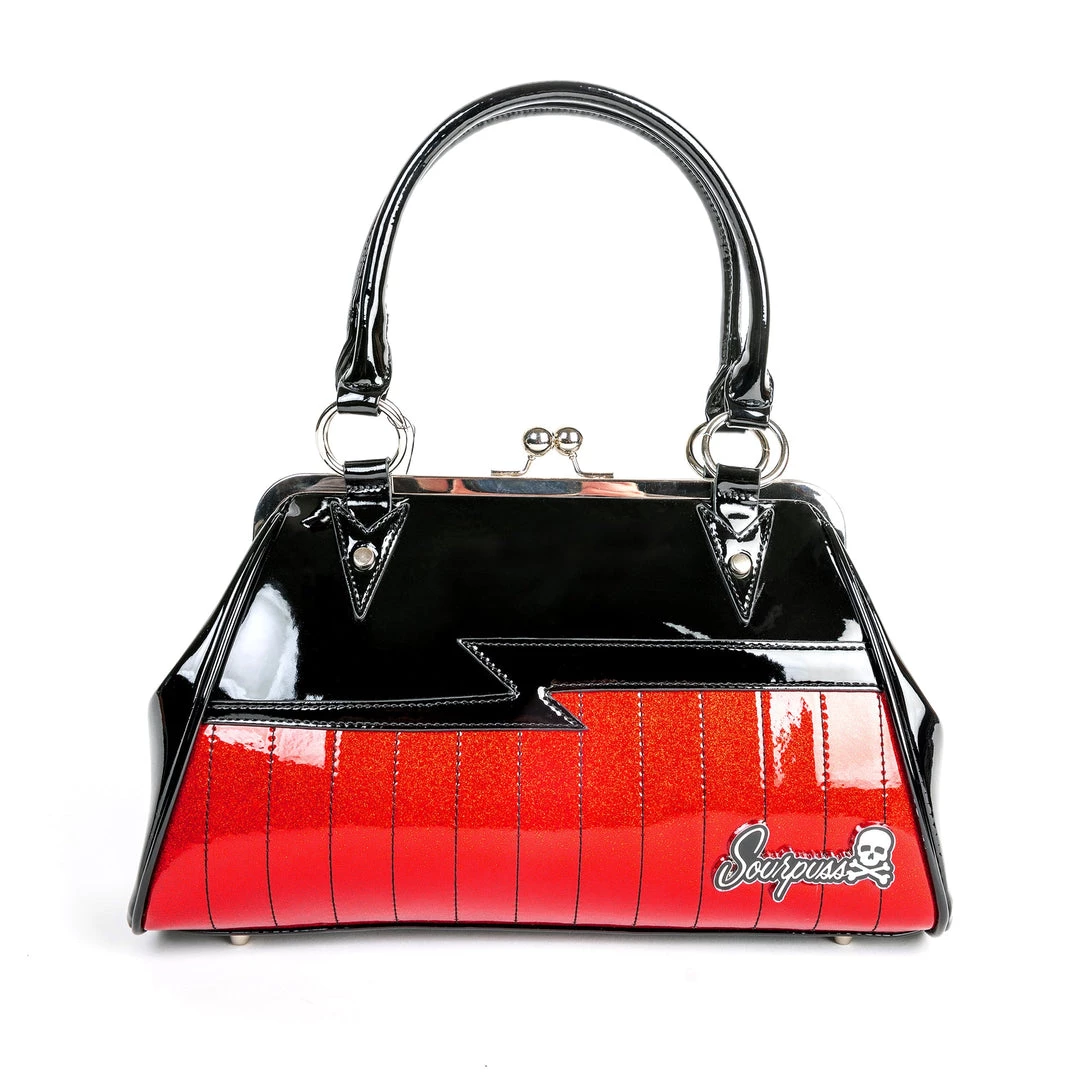 Sourpuss Bags & Backpacks Shock Me Handbag - Black/Red 3 Sourpuss Bags & Backpacks Shock Me Handbag - Black/Red