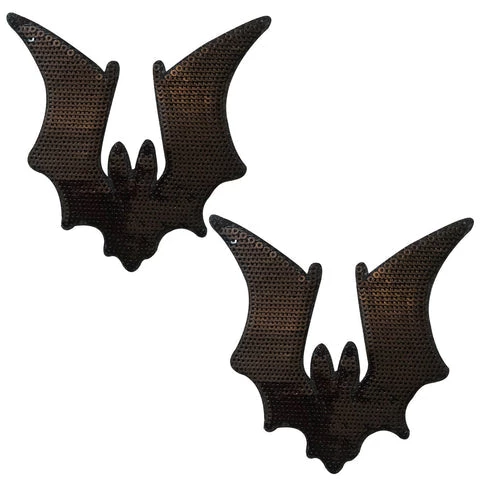 Neva Nude Accessories Large Bat Sequin Nipple Cover Pasties 3 Neva Nude Accessories Large Bat Sequin Nipple Cover Pasties