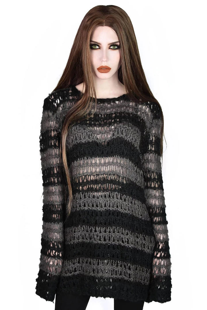 Killstar Strange Daze Faux- Mohair Sweater 3 Killstar Strange Daze Faux- Mohair Sweater