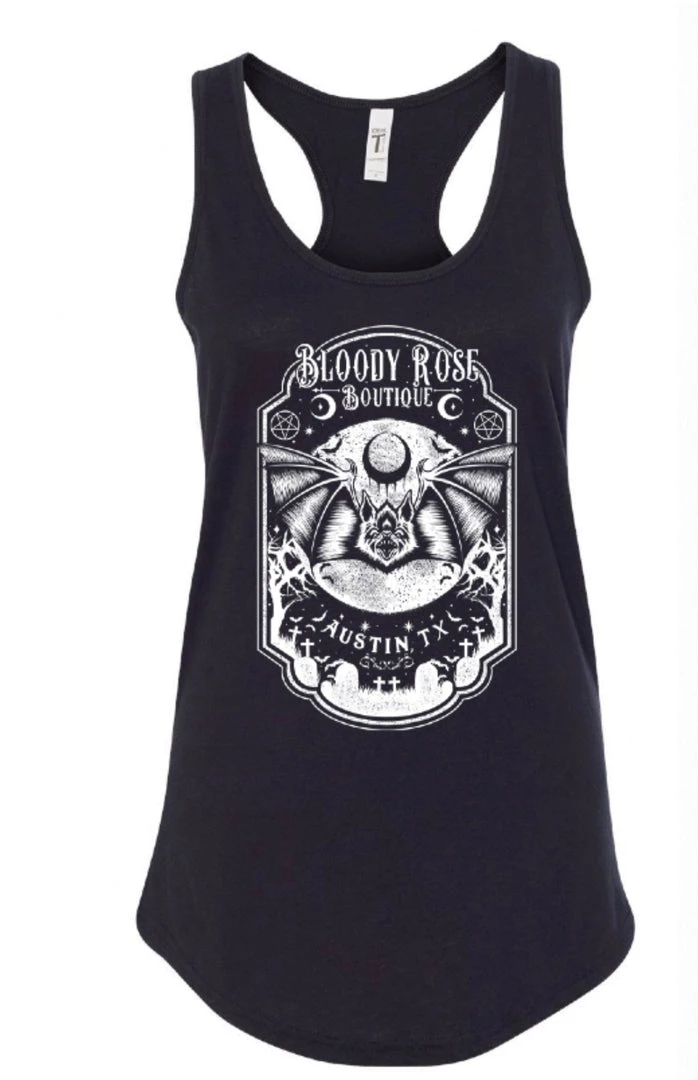 Bloody Rose Boutique Bloody Rose Bat - Women's Tank Top Women's Stuff 4 Bloody Rose Boutique Bloody Rose Bat - Women's Tank Top Women's Stuff