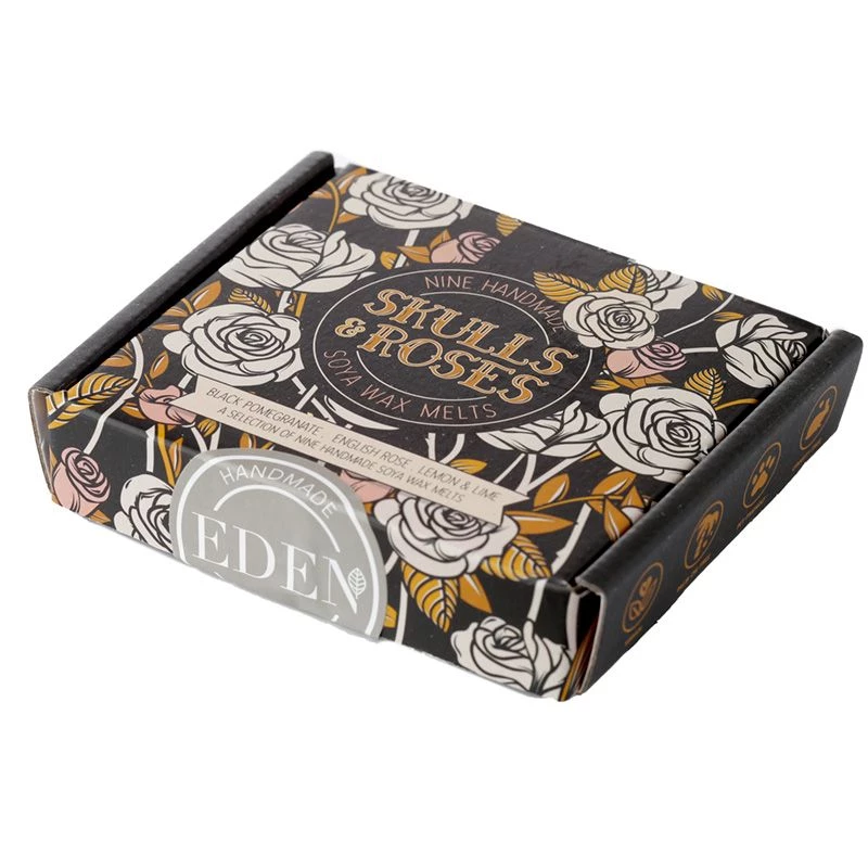 Gothic Gifts Set Of 9 Handmade Soya Wax Melts - Skulls & Roses 4 Gothic Gifts Set Of 9 Handmade Soya Wax Melts - Skulls & Roses