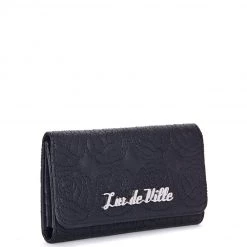 Lux De Ville Skulls And Roses Wallet Black Bags & Backpacks