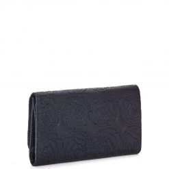 Lux De Ville Skulls And Roses Wallet Black Bags & Backpacks