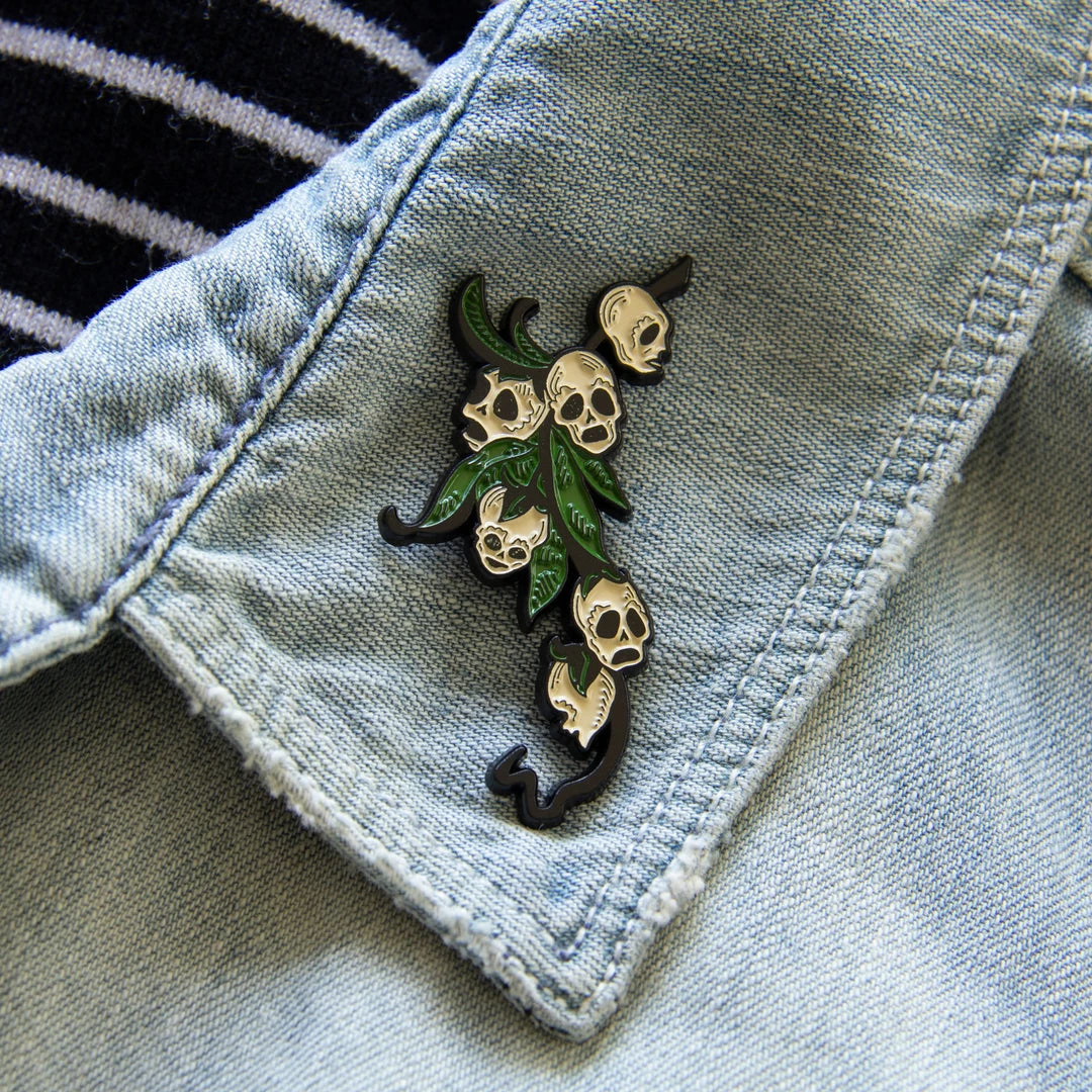 Ectogasm Pins Snapdragon Skull Botanical Enamel Pin 6 Ectogasm Pins Snapdragon Skull Botanical Enamel Pin