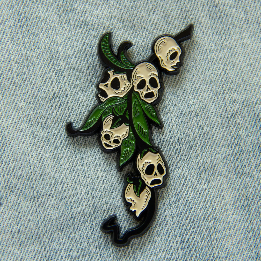 Ectogasm Pins Snapdragon Skull Botanical Enamel Pin 7 Ectogasm Pins Snapdragon Skull Botanical Enamel Pin
