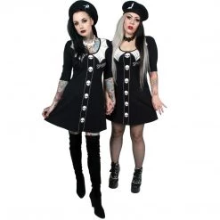 Kreepsville666 Spooky Girl Flare 3/4 Sleeve Dress