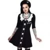 Kreepsville666 Spooky Girl Flare 3/4 Sleeve Dress
